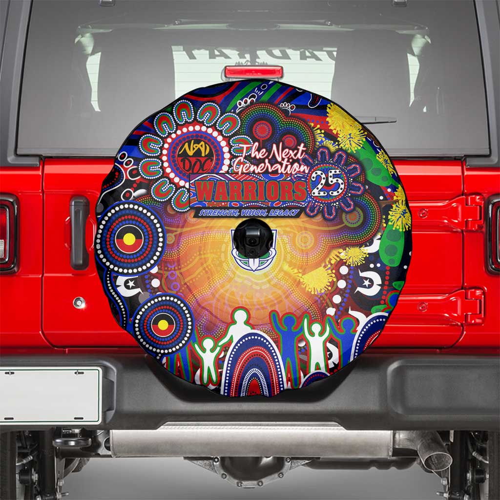NAIDOC Week 2025 Warriors Rugby Spare Tire Cover Aboriginal Dot Painting