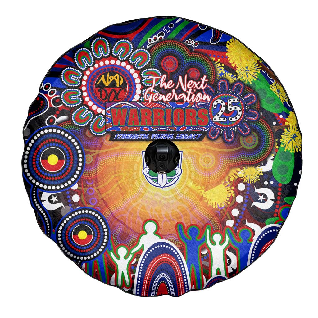 NAIDOC Week 2025 Warriors Rugby Spare Tire Cover Aboriginal Dot Painting