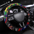 NAIDOC Week 2025 Warriors Rugby Steering Wheel Cover Aboriginal Dot Painting