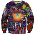Personalised NAIDOC Week 2025 Warriors Rugby Sweatshirt Aboriginal Dot Painting