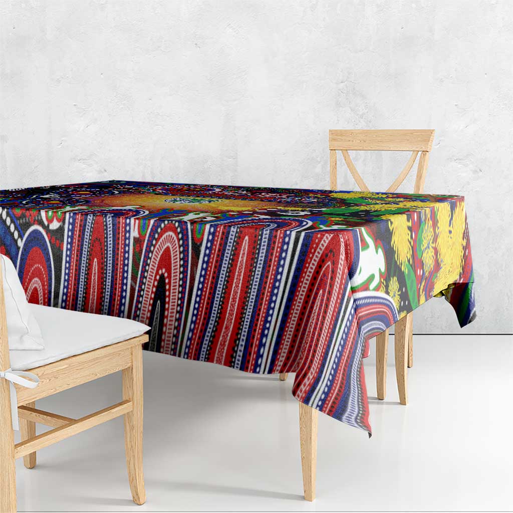 NAIDOC Week 2025 Warriors Rugby Tablecloth Aboriginal Dot Painting