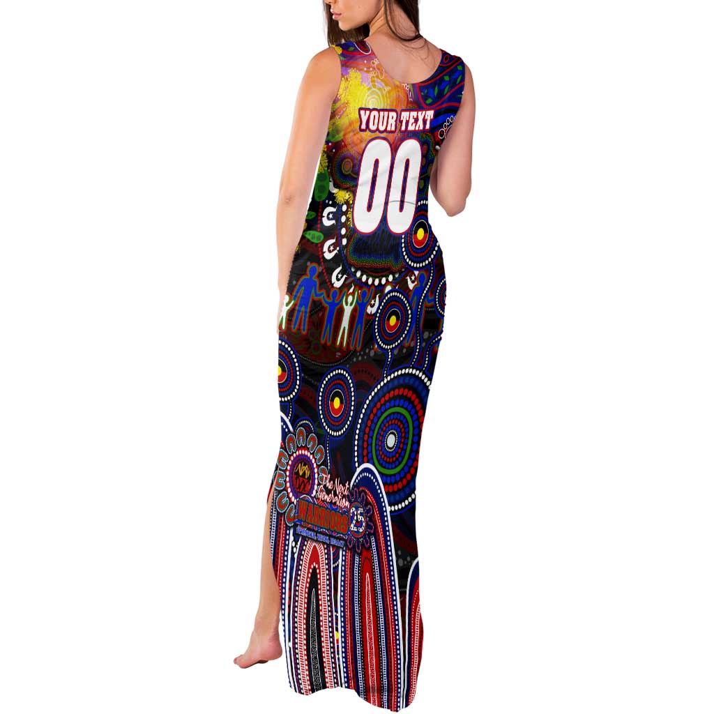 Personalised NAIDOC Week 2025 Warriors Rugby Tank Maxi Dress Aboriginal Dot Painting