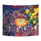 NAIDOC Week 2025 Warriors Rugby Tapestry Aboriginal Dot Painting