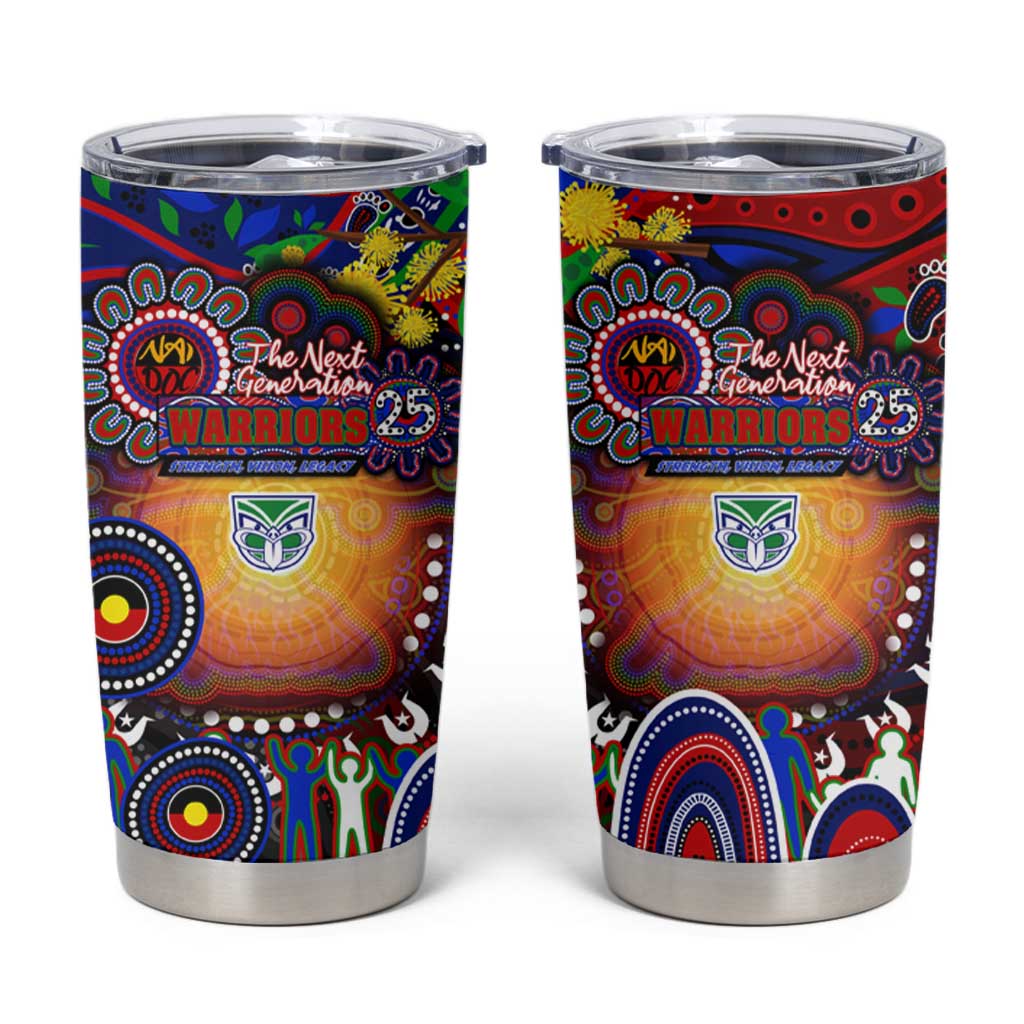 NAIDOC Week 2025 Warriors Rugby Tumbler Cup Aboriginal Dot Painting