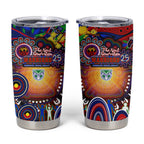 NAIDOC Week 2025 Warriors Rugby Tumbler Cup Aboriginal Dot Painting