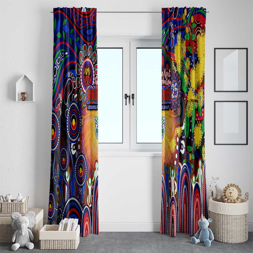 NAIDOC Week 2025 Warriors Rugby Window Curtain Aboriginal Dot Painting