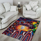 NAIDOC Week 2025 Bulldogs Football Area Rug Aboriginal Dot Painting