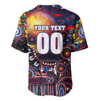 Personalised NAIDOC Week 2025 Bulldogs Football Baseball Jersey Aboriginal Dot Painting