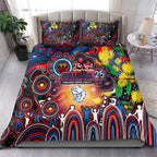 NAIDOC Week 2025 Bulldogs Football Bedding Set Aboriginal Dot Painting