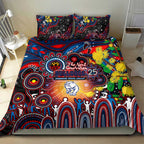 NAIDOC Week 2025 Bulldogs Football Bedding Set Aboriginal Dot Painting