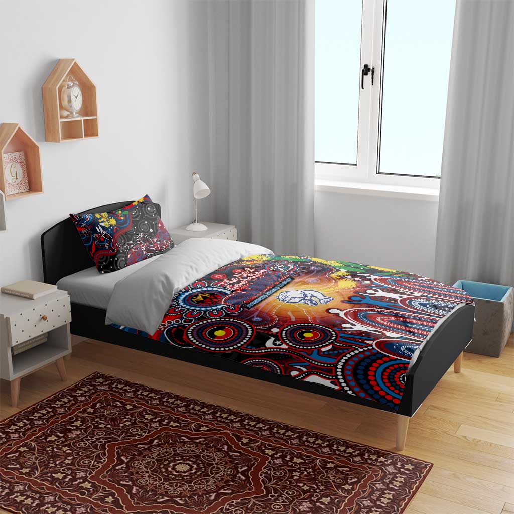 NAIDOC Week 2025 Bulldogs Football Bedding Set Aboriginal Dot Painting