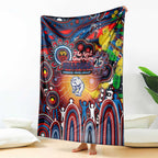 NAIDOC Week 2025 Bulldogs Football Blanket Aboriginal Dot Painting