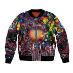 Personalised NAIDOC Week 2025 Bulldogs Football Bomber Jacket Aboriginal Dot Painting