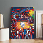 NAIDOC Week 2025 Bulldogs Football Canvas Wall Art Aboriginal Dot Painting