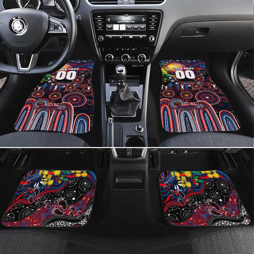 NAIDOC Week 2025 Bulldogs Football Car Mats Aboriginal Dot Painting