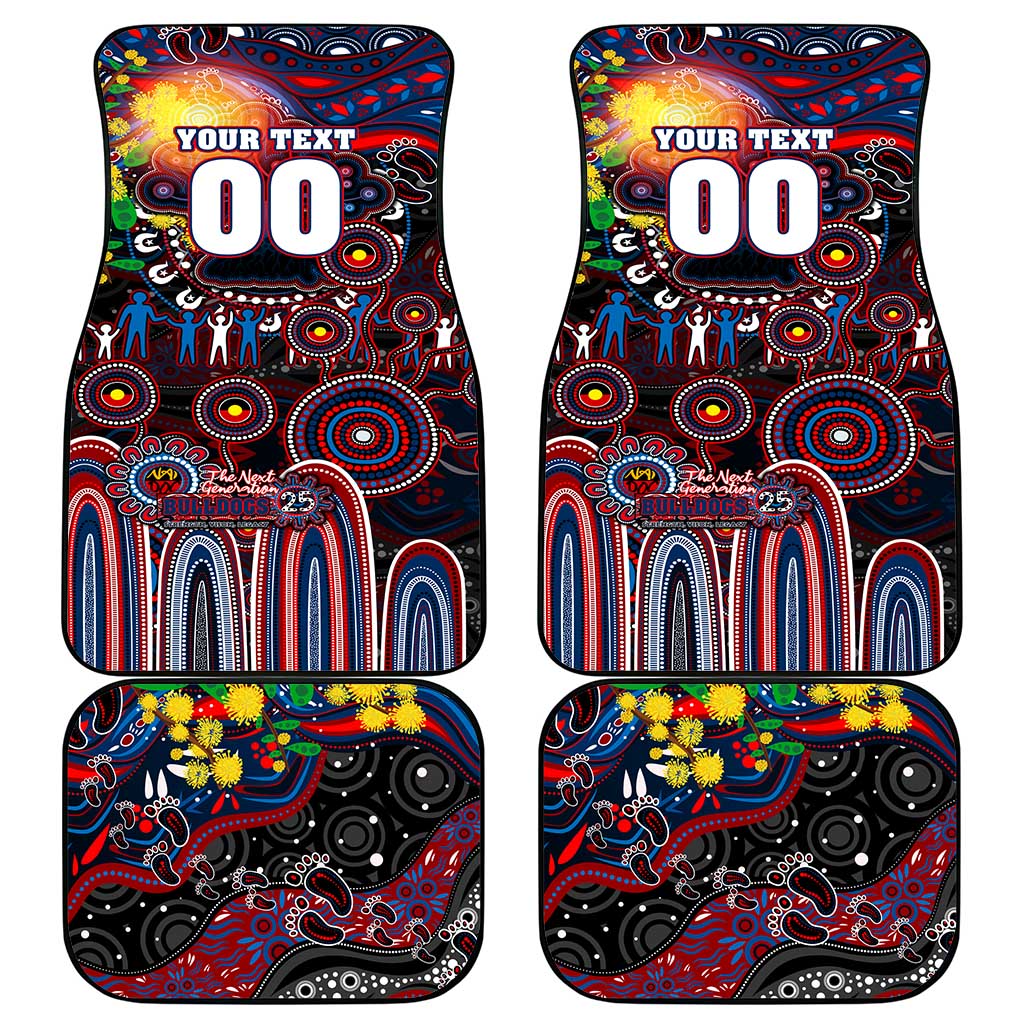 NAIDOC Week 2025 Bulldogs Football Car Mats Aboriginal Dot Painting