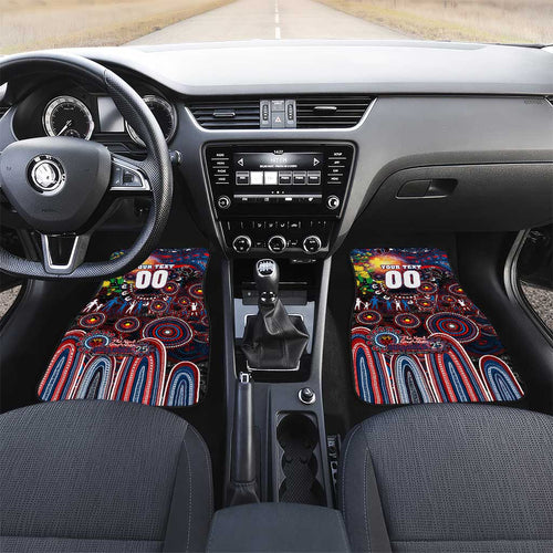 NAIDOC Week 2025 Bulldogs Football Car Mats Aboriginal Dot Painting