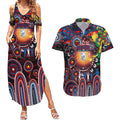 Personalised NAIDOC Week 2025 Bulldogs Football Couples Matching Summer Maxi Dress and Hawaiian Shirt Aboriginal Dot Painting