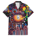 Personalised NAIDOC Week 2025 Bulldogs Football Family Matching Mermaid Dress and Hawaiian Shirt Aboriginal Dot Painting