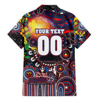 Personalised NAIDOC Week 2025 Bulldogs Football Family Matching Mermaid Dress and Hawaiian Shirt Aboriginal Dot Painting