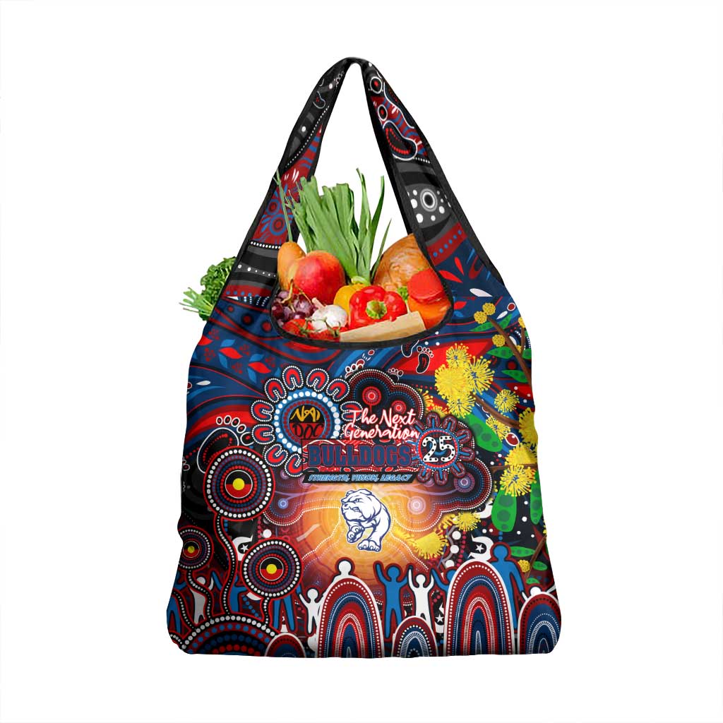 NAIDOC Week 2025 Bulldogs Football Grocery Bag Aboriginal Dot Painting