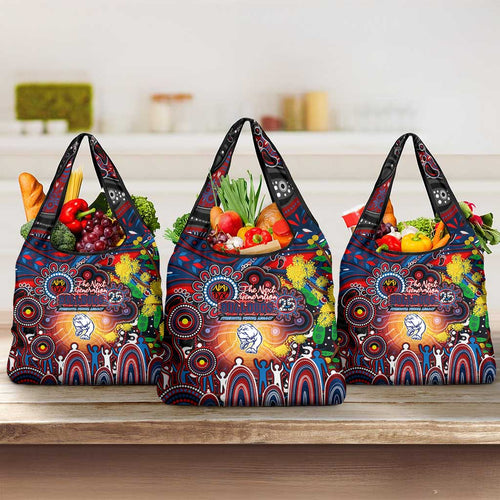 NAIDOC Week 2025 Bulldogs Football Grocery Bag Aboriginal Dot Painting