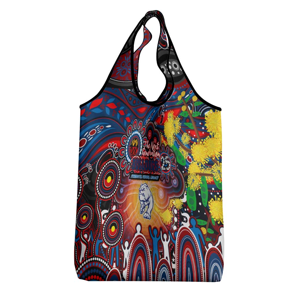 NAIDOC Week 2025 Bulldogs Football Grocery Bag Aboriginal Dot Painting
