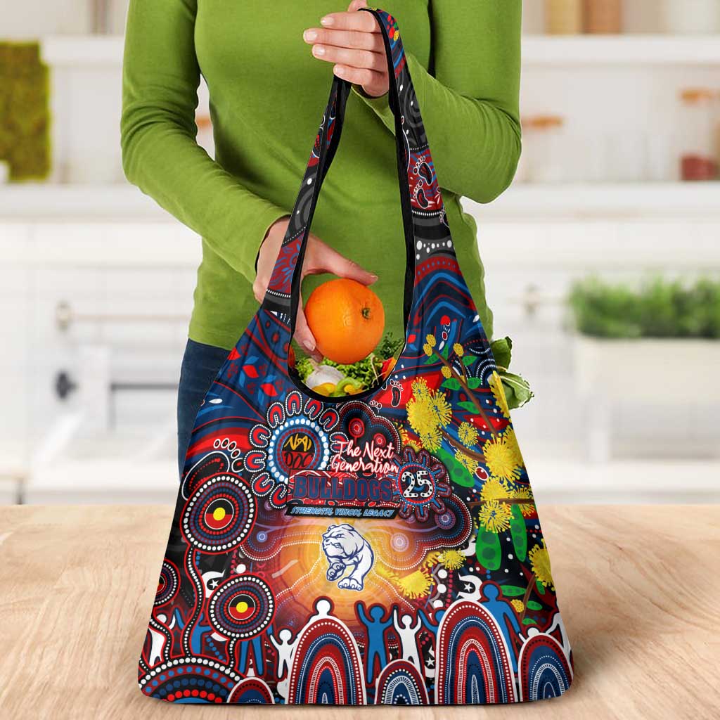 NAIDOC Week 2025 Bulldogs Football Grocery Bag Aboriginal Dot Painting