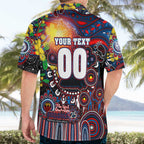 Personalised NAIDOC Week 2025 Bulldogs Football Hawaiian Shirt Aboriginal Dot Painting