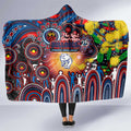 NAIDOC Week 2025 Bulldogs Football Hooded Blanket Aboriginal Dot Painting