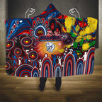 NAIDOC Week 2025 Bulldogs Football Hooded Blanket Aboriginal Dot Painting