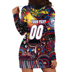 Personalised NAIDOC Week 2025 Bulldogs Football Hoodie Dress Aboriginal Dot Painting
