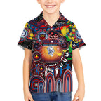 Personalised NAIDOC Week 2025 Bulldogs Football Kid Hawaiian Shirt Aboriginal Dot Painting