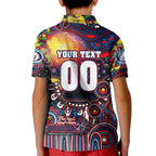 Personalised NAIDOC Week 2025 Bulldogs Football Kid Polo Shirt Aboriginal Dot Painting