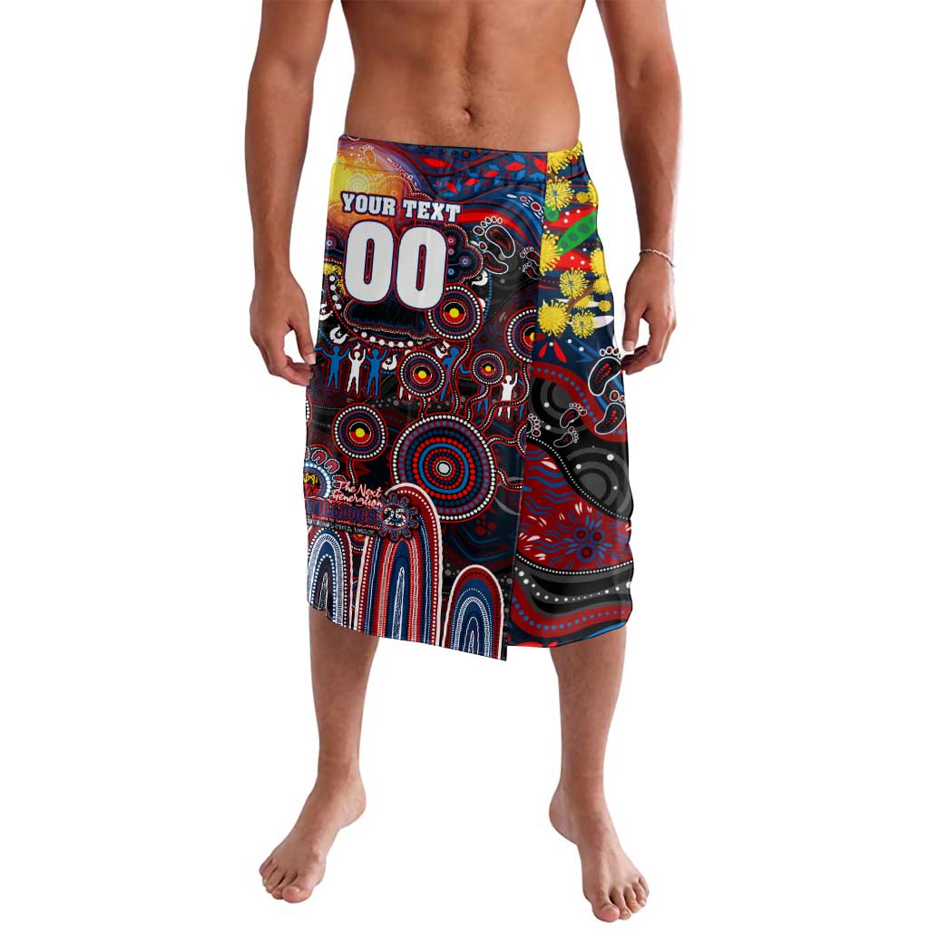 Personalised NAIDOC Week 2025 Bulldogs Football Lavalava Aboriginal Dot Painting