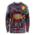 Personalised NAIDOC Week 2025 Bulldogs Football Long Sleeve Shirt Aboriginal Dot Painting