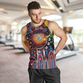 Personalised NAIDOC Week 2025 Bulldogs Football Men Tank Top Aboriginal Dot Painting