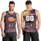 Personalised NAIDOC Week 2025 Bulldogs Football Men Tank Top Aboriginal Dot Painting