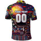 Personalised NAIDOC Week 2025 Bulldogs Football Polo Shirt Aboriginal Dot Painting