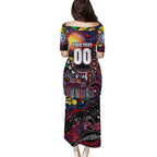 Personalised NAIDOC Week 2025 Bulldogs Football Puletasi Aboriginal Dot Painting