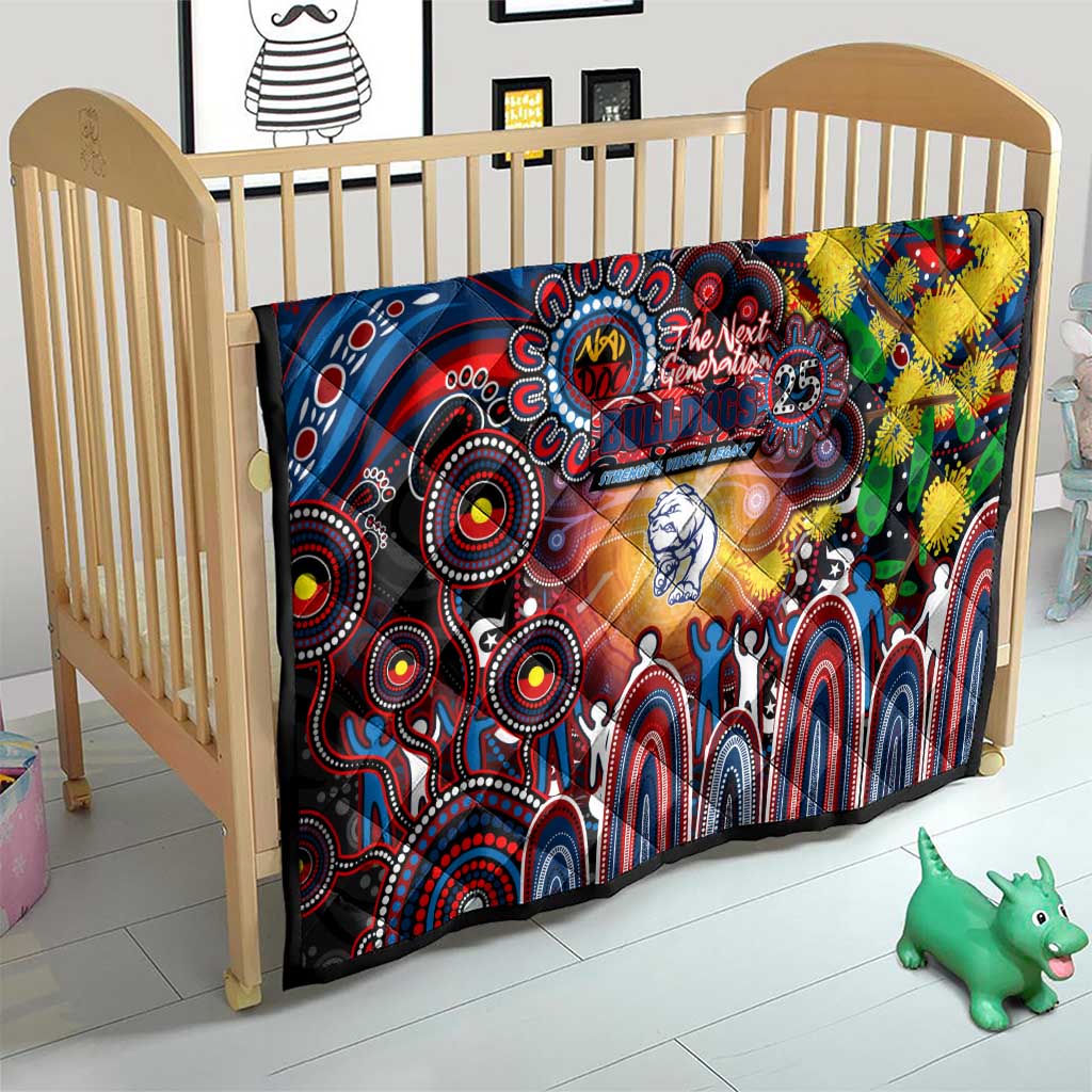 NAIDOC Week 2025 Bulldogs Football Quilt Aboriginal Dot Painting