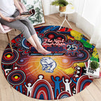 NAIDOC Week 2025 Bulldogs Football Round Carpet Aboriginal Dot Painting