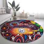 NAIDOC Week 2025 Bulldogs Football Round Carpet Aboriginal Dot Painting