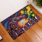 NAIDOC Week 2025 Bulldogs Football Rubber Doormat Aboriginal Dot Painting