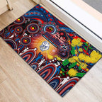 NAIDOC Week 2025 Bulldogs Football Rubber Doormat Aboriginal Dot Painting