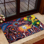 NAIDOC Week 2025 Bulldogs Football Rubber Doormat Aboriginal Dot Painting