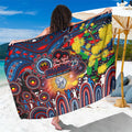 NAIDOC Week 2025 Bulldogs Football Sarong Aboriginal Dot Painting