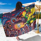 NAIDOC Week 2025 Bulldogs Football Sarong Aboriginal Dot Painting