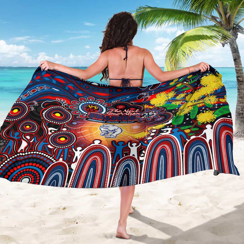 NAIDOC Week 2025 Bulldogs Football Sarong Aboriginal Dot Painting