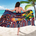NAIDOC Week 2025 Bulldogs Football Sarong Aboriginal Dot Painting